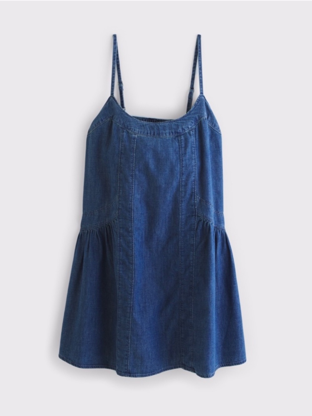 Abercrombie Denim Scoopneck Flowy Mini Dress - Picture 4 of 4